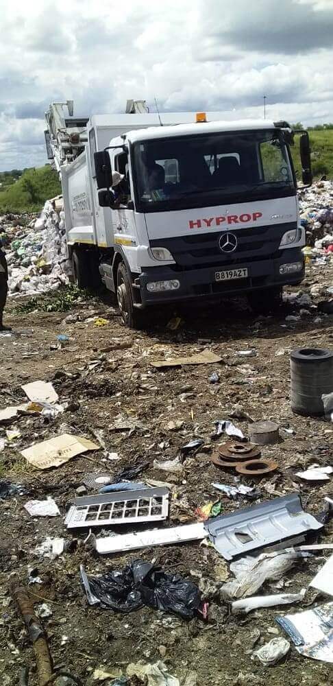 Unloading at Landfill